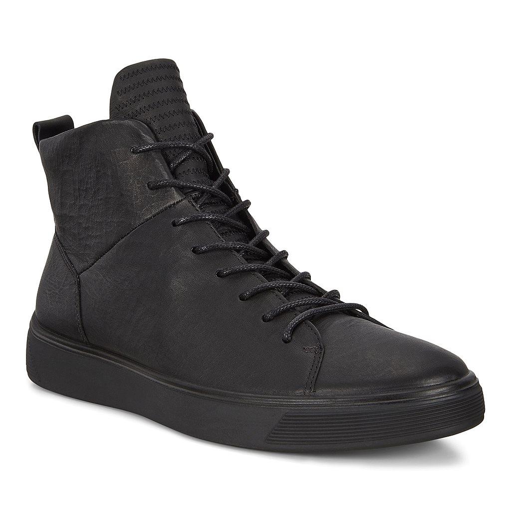 Ecco Street Tray Mens Sneakers In Black Outlet - India YKX-210745